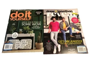 DIY Home Projects Drew Jonathan Reveal 2pc Magazine NEW 2022 Organize Decorating - Picture 1 of 5