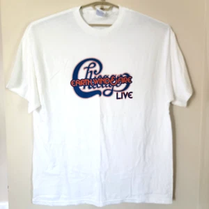 Chicago with Earth Wind & Fire Live World Tour 2004 t-shirt White 2XL Band Tee - Picture 1 of 10