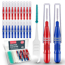 180 Interdental Brushes Sticks Picks Blue Red Dental Floss Teeth Tooth Toothpick