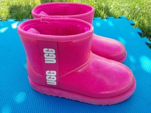 BOTA DE LLUVIA UGG NIÑOS CLÁSICA TRANSPARENTE MINI II ROSA IMPERMEABLE JUVENIL TALLA 2 - Imagen 1 de 8