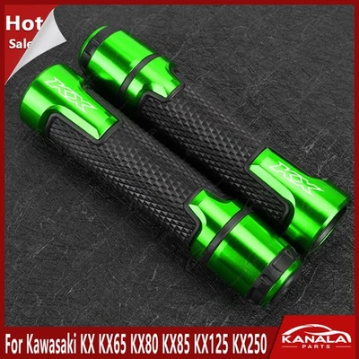 For Kawasaki KX KX65 KX80 KX85 KX125 KX250 7/8" 22MM 24MM Handlebar Hand Grips Foto 1 de 4