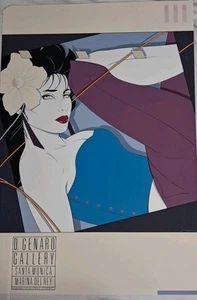 Vtg Patrick Nagel Original 1986 Serigraph NC9 Ltd Edition D.Genaro Gallery 24x35 - Picture 1 of 12