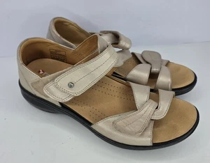 Revere Geneva Sandal Womens Size 8 Champagne Leather Strappy Sandals Comfortable - Picture 1 of 8