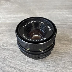 Pentacon Auto f1.8 50mm Prime Kamera Objektiv - M42 Screw Mount - funktionstüchtig - Bild 1 von 7