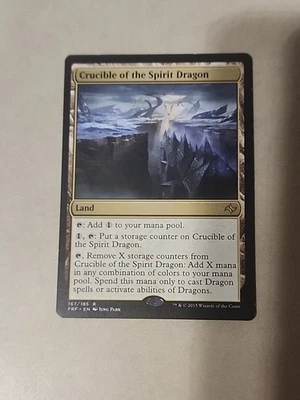 MTG Crucible of the Spirit Dragon – Fate Reforged 167/185 Rare Land NM Magic Car - Image 1 of 2