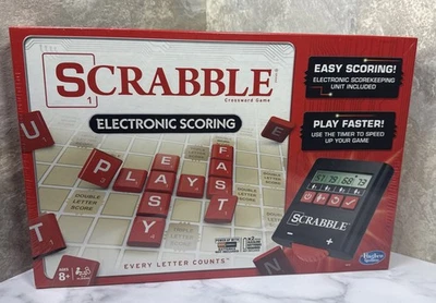 2014 SCRABBLE Electronic Scoring Edition Board Game, New Sealed - Image 1 of 4
