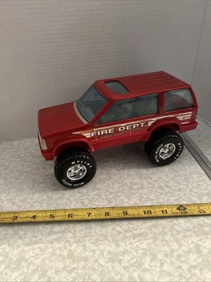 Nylint 1993 Ford Explorer 4x4 Fire Chief 11" Scale Model Pressed Steel 1991-1994 - Image 1 of 4