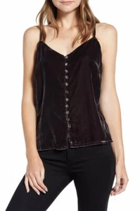 Cupcakes & Cashmere Delaine Velvet Tank Top M Medium - Picture 1 of 3