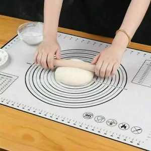 60x80 LARGE NON STICK SILICONE SHEET DOUGH FONDANT ROLLING MAT BAKING PASTRY UK - Picture 1 of 13