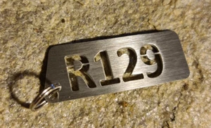 Portachiavi D per Mercedes R 129 - Acciaio inox spazzolato - Foto 1 di 1