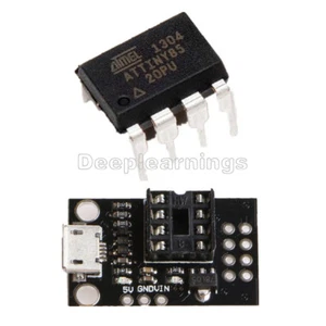 Mini ATTINY85 Micro USB Development Programmer Board for Tiny85-20PU DIP-8 IC - Picture 1 of 13