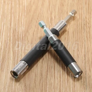 1/4" Hex Shank Magnetic Screw Drill Bit Holder Driver 80MM 120MM Extension Rod - Picture 1 of 10
