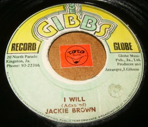 JACKIE BROWN - I WILL - I WILL VERSION  / LISTEN - REGGAE SKA POPCORN - Imagen 1 de 2