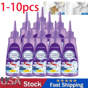 1-10x Active Enzyme Laundry Stain Remover Garment Stubborn Stain Cleaner 120ml - Picture 1 of 24