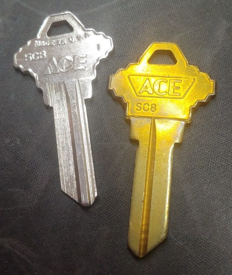 SC8 SCHLAGE KEY BLANK - 5 KEY BLANKS  MISC BRANDS ACE CURTIS - Image 1 of 1