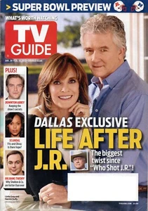 TV GUIDE Magazine Jan. 28-Feb. 10 2013 Linda Gray Patrick Duffy Dallas - Picture 1 of 3