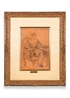 Pierre-Auguste Renoir Madame de Galéa Signed Original Sketch Graphite on Paper