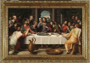 Juan de Juanes: The Last Supper   Oil Painting Giclee Canvas Print - Picture 1 of 1