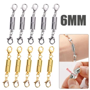 Strong Magnetic Lobster Claw Lock Clasp Necklace Bracelet Jewelry Hook Connector - Picture 1 of 14