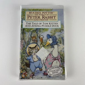 PETER RABBIT & Friends by Beatrix Potter Tale Tom Kitten Jemima Puddle VHS VTG - Picture 1 of 8