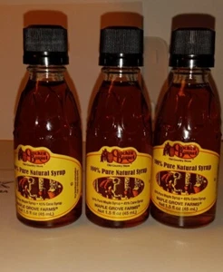 Cracker Barrel Syrup Bottles Glass Of Lot 3 Full Maple Unopened - Picture 1 of 3