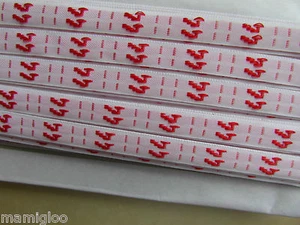 MERCERIE Gallone Chiffres gewebt rot 44 1mx1cm @Band  - Bild 1 von 1