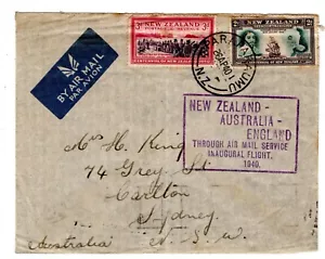 First Flight NZ - Australia - England 1940 Aust 899 AAMC - Picture 1 of 2