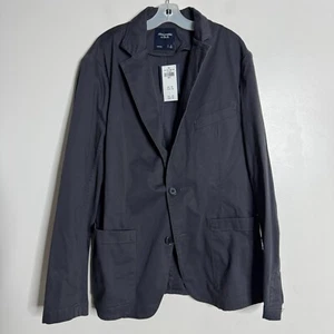 Abercrombie & Fitch Men S Cotton Gray Sport Coat Blazer Solid Unstructured NWT - Picture 1 of 6