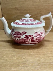 Copeland Spode's Pink Tower Teekanne & Deckel - Bild 1 von 9