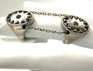 Anillo doble enchapado en plata House of Harlow - Imagen 1 de 4