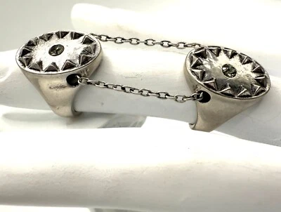 Anillo doble enchapado en plata House of Harlow Foto 1 de 4