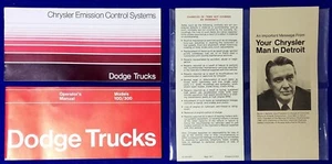 1971 72 Dodge Trucks Van Models 100 300 Operator's Owner's Manual & More - Picture 1 of 2