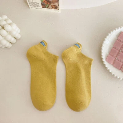 Calcetines de algodón orgánico para mujer Top suave Damas Calcetines informales Acogedores Calcetines coloridos Foto 1 de 4