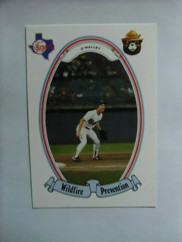 1988-TEXAS RANGERS-Smokey-Wilflife Prevention-#41-Tom O'Malley-POSTCARD Cover