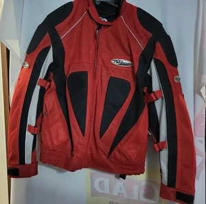 Nitro Motorcycle Jacket Men RedBlackGrey Med.Some Wear Nice Pictures Description - Picture 1 of 24