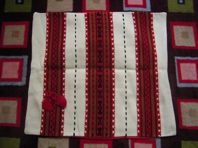 NOS VTG MULTICOLOR UKRAINIAN FOLK ART 100% LINEN MBROIDERED PILLOWCASE 19”X16.5" - Image 1 of 4