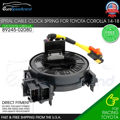 Clock Spring for Toyota Corolla 2014 2015 2016 2017 2018 Spiral Cable 8924502080 - Image 1 of 4
