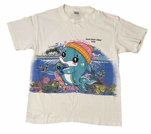 GuzFurbished Blastover SHADOW THE DOLPHIN wrap Around Vintage Tshirt Size XL - Picture 1 of 10