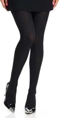 Medias para mujer Hue Diamond Texture Control, negras, S/M (5'3"-6' con control de textura: 120-170 lb) Foto 1 de 4