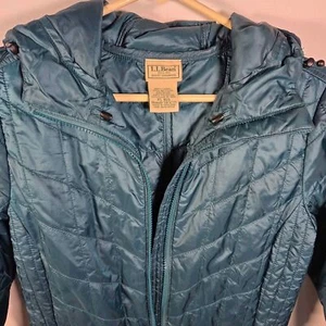 LL Bean Prima Loft Quilted Puffer Trench Coat - Size Women XS - Picture 1 of 7