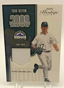 Todd Helton 2003 Playoff Prestige Player Collection #40 Game Worn Jersey 324/325 - Picture 1 of 2