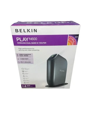 (NEW) Belkin N600 Wireless Duel-Band + Router, Brand New, for Gaming - Image 1 of 4