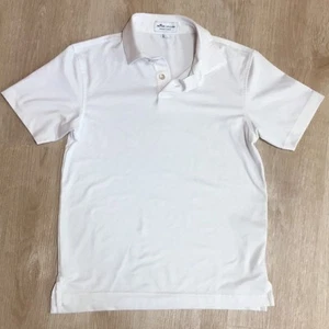 Peter Millar Summer Comfort White Polo Golf Shirt EUC Boy’s M 9/10 - Picture 1 of 5
