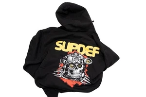 Superior Defense Tank 2025 SupDef Ripper Logo Black Hoodie Sweatshirt Large L - Bild 1 von 6