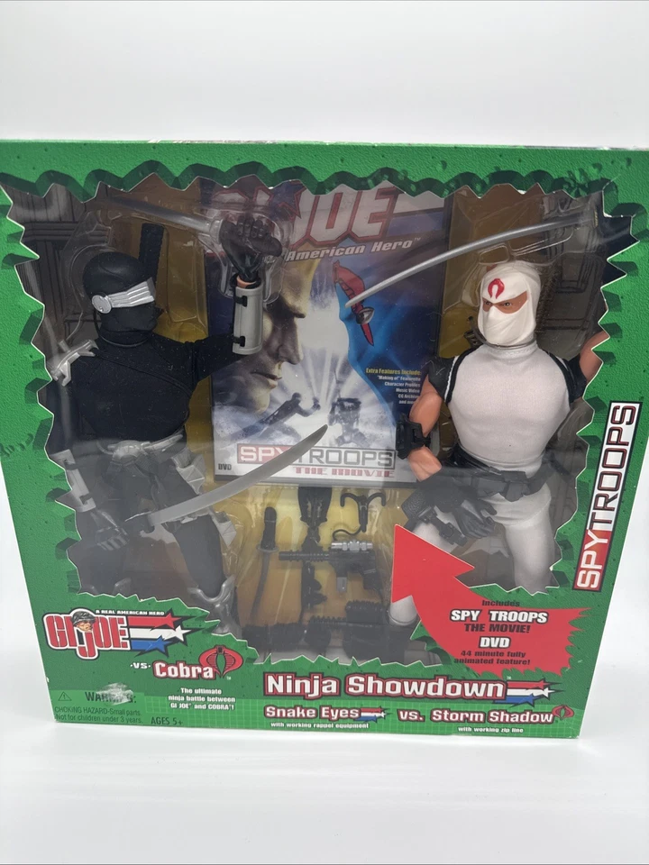GI Joe vs Cobra Ninja Showdown Snake Eyes vs. Storm Shadow 12 дюймов Hasbro Spy Troops - Изображение 1 из 2