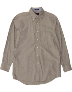 CHAPS Mens Classic Fit Shirt Size 15 1/2 Medium Grey Cotton BX04 - Picture 1 of 3