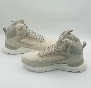 Timberland Motion Access Mid Waterproof Hiking Boots Mens 10 New Box White Suede - Picture 1 of 13