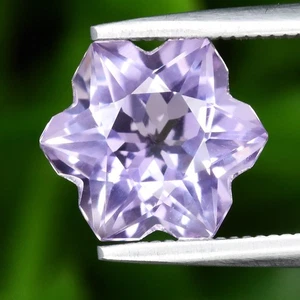 💎 1.59ct 7.7x7.7mm VVS Snowflake Natural Purple Amethyst - Unheated, Brazil Gem - Picture 1 of 4