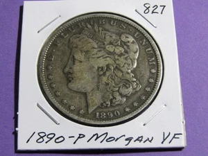 1890-P $1 Morgan Silver Dollar #827 - VF - Bild 1 von 2