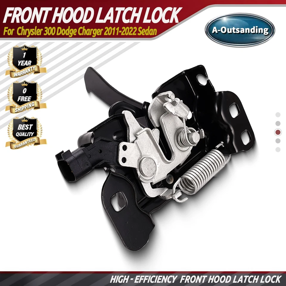 Hood Latch Lock For Chrysler 300 Dodge Charger 2011-2021 Sedan with Remote Start - Image 1 of 4